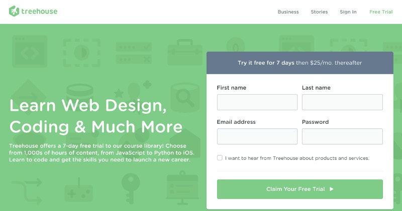 Learn coding and web development: Team Treehouse