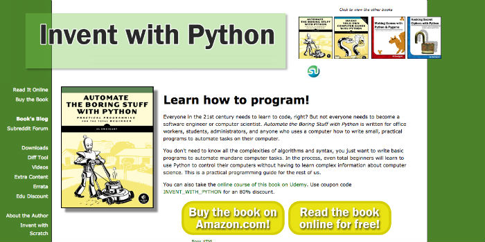 Aprender Python On-line - Inventar com Python