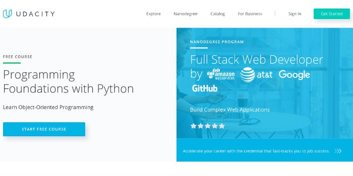 lär dig Python Online-programmera stiftelser med Python på Udacity
