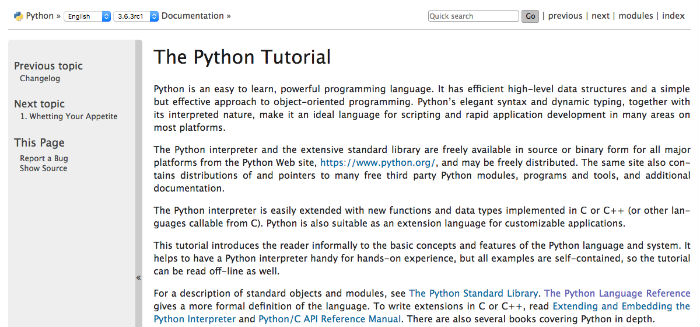 Learn Python Online - The Python Tutorial at Python.org