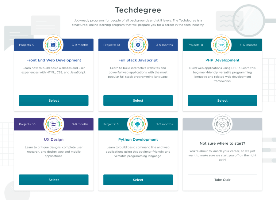 Treehouse Techdegree review - What skills can you learn