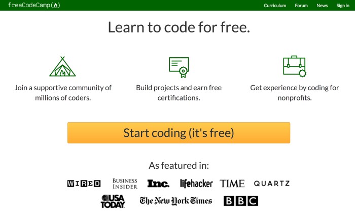 Best Websites to Learn Coding and Web Development for Beginners - freeCodeCamp