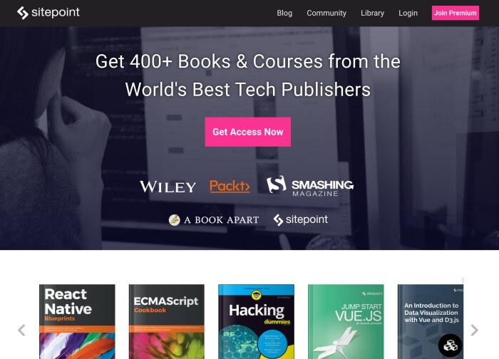 SitePoint - Learn programming, HTML, CSS and JavaScript with articles and books