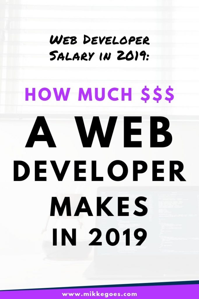 How much does a web developer make in 2019?