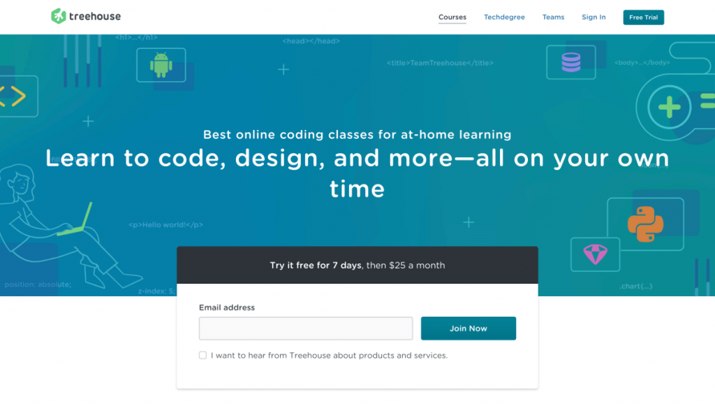 Best websites to learn how to code: Team Treehouse