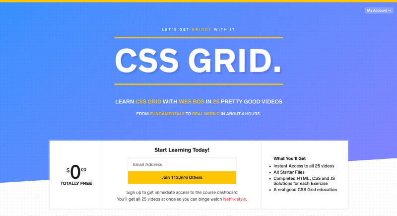 CSS Grid - Best web development courses for beginners
