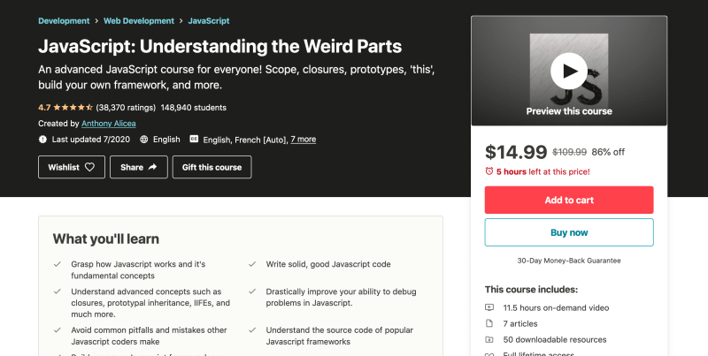 JavaScript - Understanding the Weird Parts
