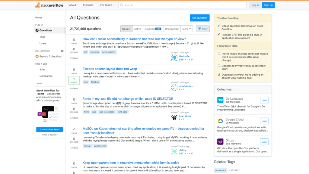 Stack Overflow all questions