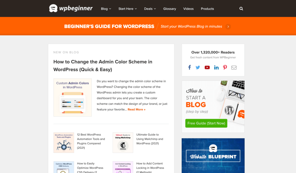 WPBeginner - Free WordPress tutorials and resources