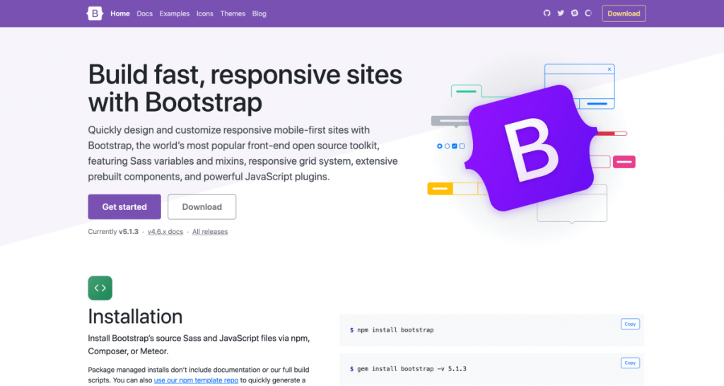 Bootstrap: Build fast, responsive websites easily