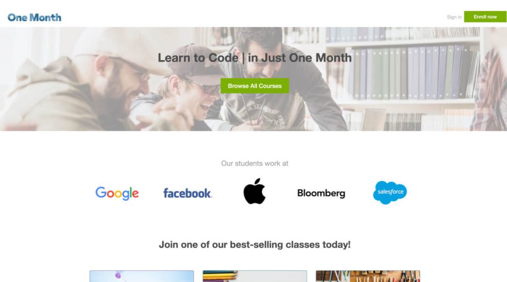 One Month - Learn to code in just one month