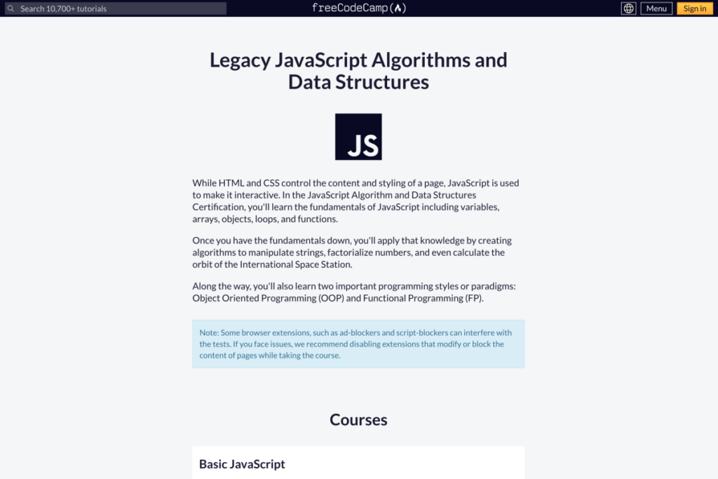 JavaScript Algorithms and Data Structures – freeCodeCamp