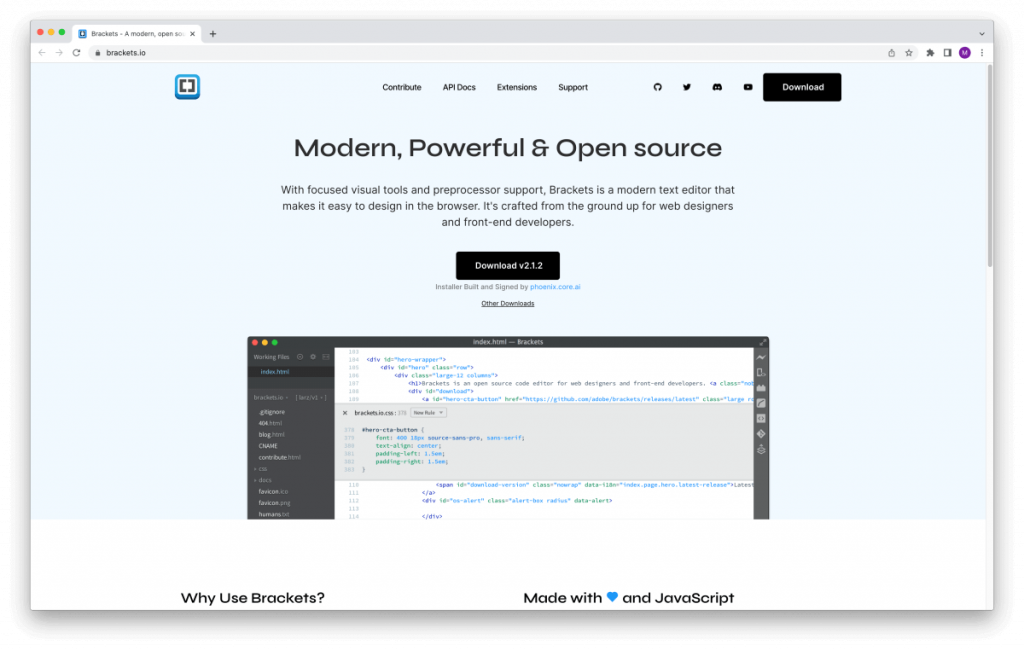 Brackets – Code editor for web designers and front-end developers